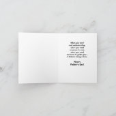 Carte Fête des pères avec guides animaux (Intérieur)