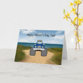 Carte fête des pères avec Super Truck (Fleur jaune)