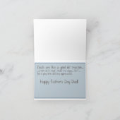 Carte fête des pères avec tracteur (Intérieur)