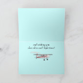 Carte Fête des pères : Avion (Intérieur)