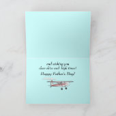 Carte Fête des pères : Avion (Intérieur)