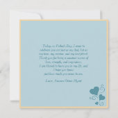 Carte Fête des pères Beach Bond Ethnique Père & Fils (Dos)