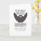 Carte fête des pères Beard (Fleur jaune)