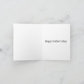 Carte Fête des Pères Bouledogue Anglais (Intérieur)