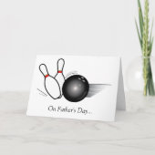 Carte Fête des pères : Bowling (Devant)