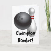 Carte Fête des pères Bowling (Devant)