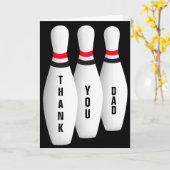 Carte Fête des pères Bowling Pins (Fleur jaune)