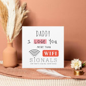 Carte Fête des pères branchée WIFI pour papa