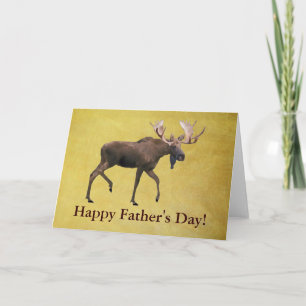 Carte Fête des pères Bull Moose