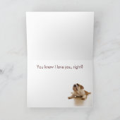 Carte Fête des pères Bulldog (Intérieur)