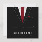 Carte Fête des pères Card Best DAD Ever - Votre nom /Tex (Devant)