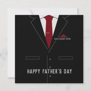Carte Fête des pères Card Best DAD Ever - Votre nom /Tex