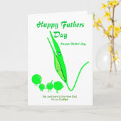 Carte Fête des pères Card Pea plaisanterie (Fleur jaune)
