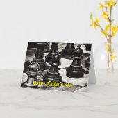 Carte Fête des pères Chessboard (Fleur jaune)