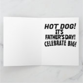 CARTE FÊTE DES PÈRES CHIEN CHAUD GÉANT MAN RETRO FUNNY C (Intérieur)