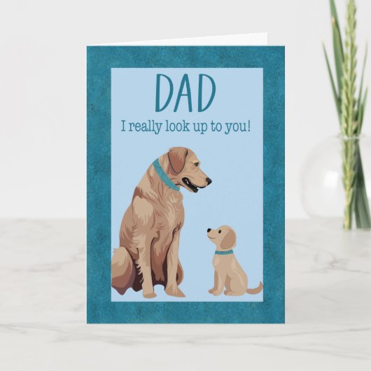 Carte Fête des Pères Chiens (Devant)