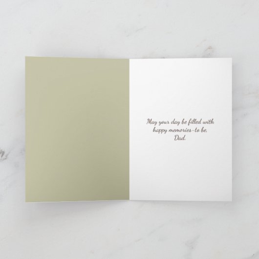 Carte Fête des pères Chocolat Cocker Spaniel (Intérieur)