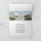 Carte Fête des pères chrétienne Bible Verse Vue océan (Intérieur)