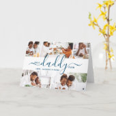 Carte Fête des pères Collage photo de Best Daddy Ever (Fleur jaune)