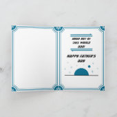 Carte Fête des pères Cosmic Rocketship (Intérieur)