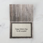 Carte Fête des pères Cowboy, Son in Law, Regarder Rustiq (Intérieur)