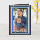 Carte Fête des pères DAD Ajouter Votre Propre Photo Pers (Fleur jaune)