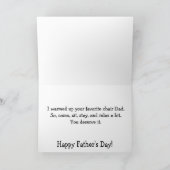 Carte fête des pères de chien (Intérieur)