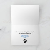 Carte fête des pères de Chien - Woof (Intérieur)