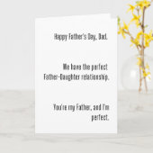 Carte fête des pères de la fille (Fleur jaune)