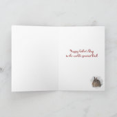 Carte Fête des pères de lapin de neige (Intérieur)