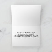 Carte Fête des pères de pêche amusante (Intérieur)