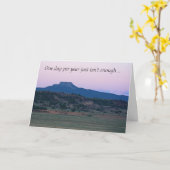 Carte Fête des pères de photo de paysage de coucher du (Fleur jaune)