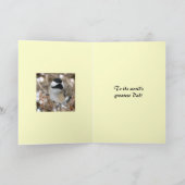 Carte Fête des pères de poulet (Intérieur)