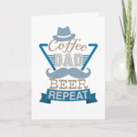 Fête des pères de répétition de la bière papa café