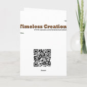 Carte Fête des pères de silhouette de père et d'enfant (Dos)