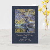 Carte Fête des pères de tous les deux nous (Fleur jaune)