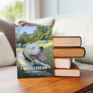 Carte Fête des Pères De Votre Chien Photo Plat Vacances
