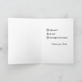 Carte Fête des pères dédiée (Intérieur)