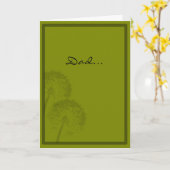 Carte Fête des pères dédiée (Fleur jaune)