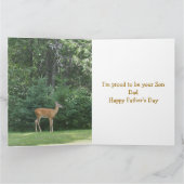 Carte Fête des pères Deer (Intérieur)