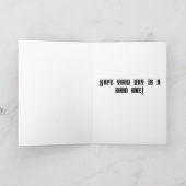 Carte Fête des pères des signes Russe battu par temps (Intérieur)