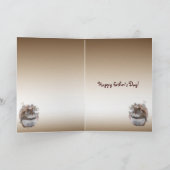 Carte Fête des pères douce d'écureuil (Intérieur)