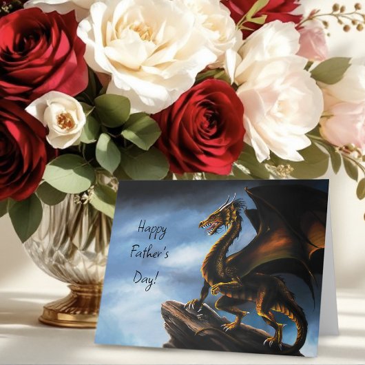 Carte Fête des pères Dragon