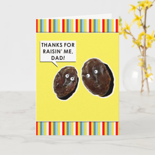 Carte Fête des pères drôle (Fleur jaune)