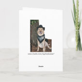 Carte Fête des pères drôle (Dos)