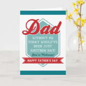 Carte Fête des pères drôle (Fleur jaune)