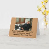 Carte Fête des pères drôle (Fleur jaune)