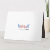 Carte Fête des pères drôle Corgi (Dos)