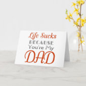 Carte Fête des pères drôle de déclaration (Fleur jaune)