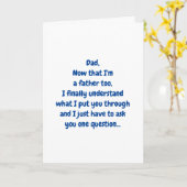 Carte Fête des pères drôle, de Sons Card (Fleur jaune)